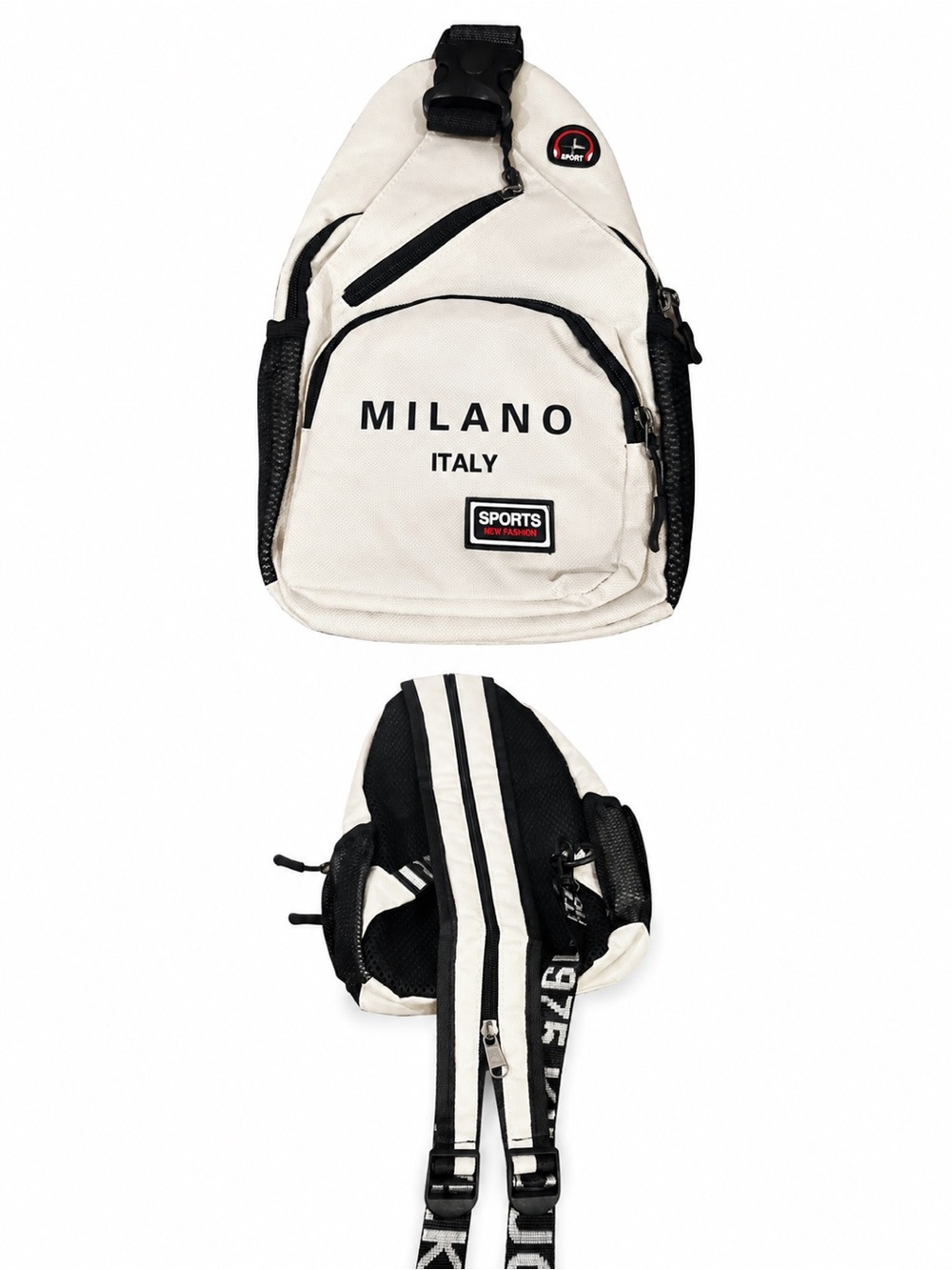 Milano Italy White Sling Bag - Sports